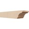 Ekena Millwork 6in. W x 4in. H x 20in. L Pescadero Woodgrain TimberThane Rafter Tail, Primed Tan RFTUR06X04X20PECRCPR - alternate 1